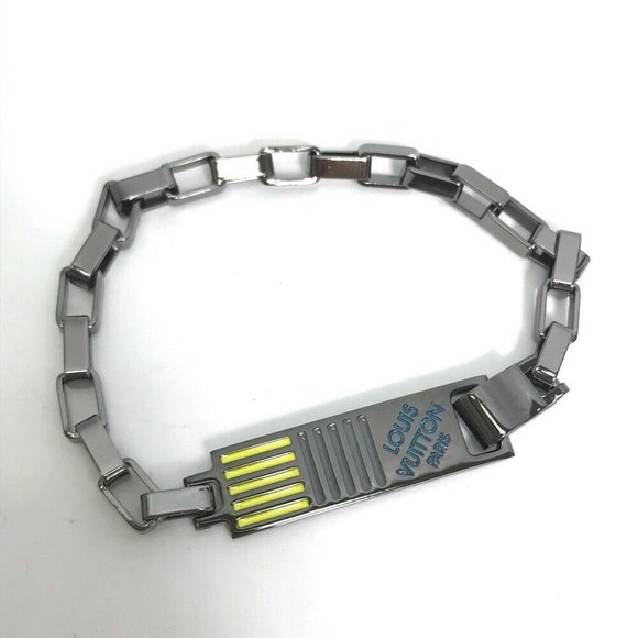 LOUIS VUITTON Accessories Damier Colors Logo Chain Bracelet - Picture 1 of 9